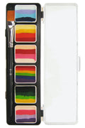 PXP Rainbow in the Sky 6 x 6 gram splitcake palet with a brush size 6 - B.