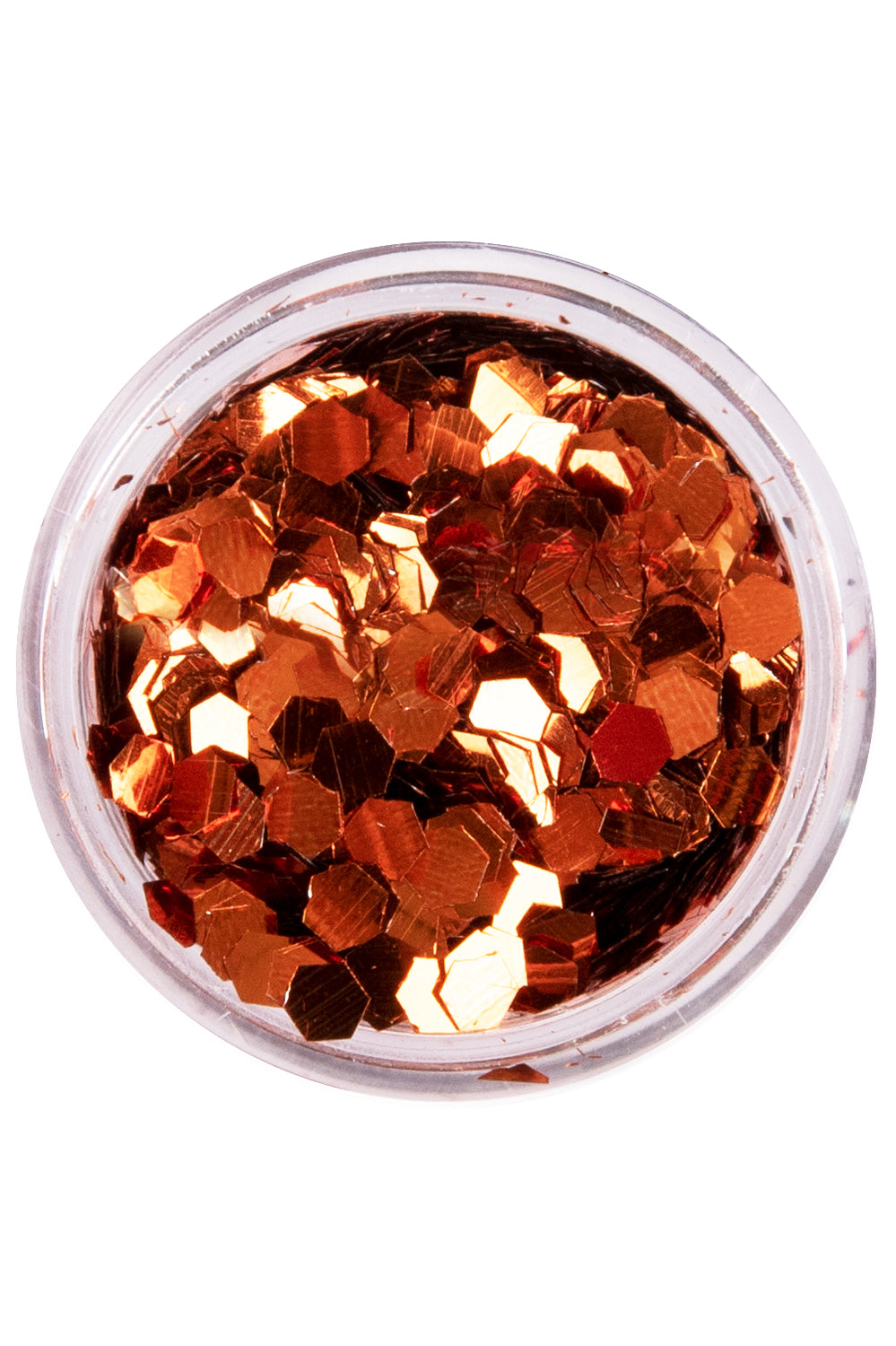 PXP biodegradable chunky glitters 2.5 gr, copper orange