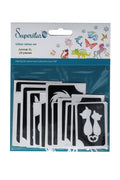Glitter tattoo stencils XL Animal  24 pcs (98812 )