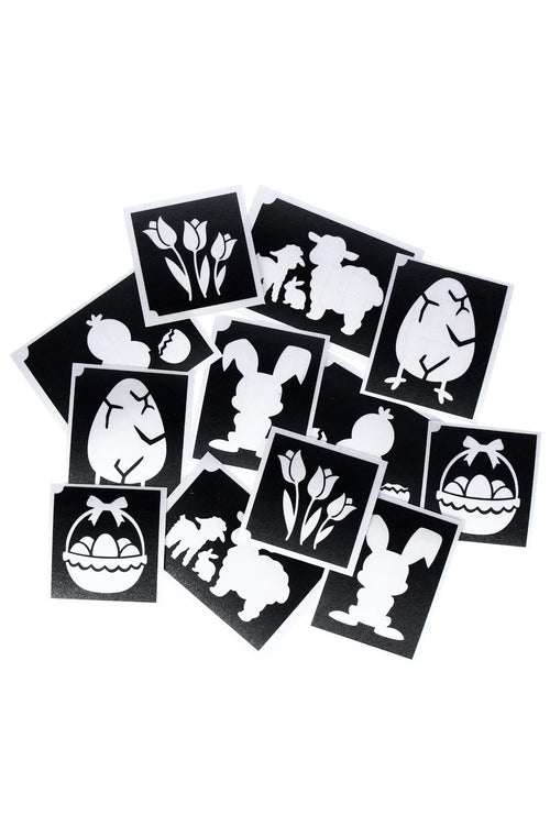 Easter Glitter Tattoo Stencils (12 pcs) 98818