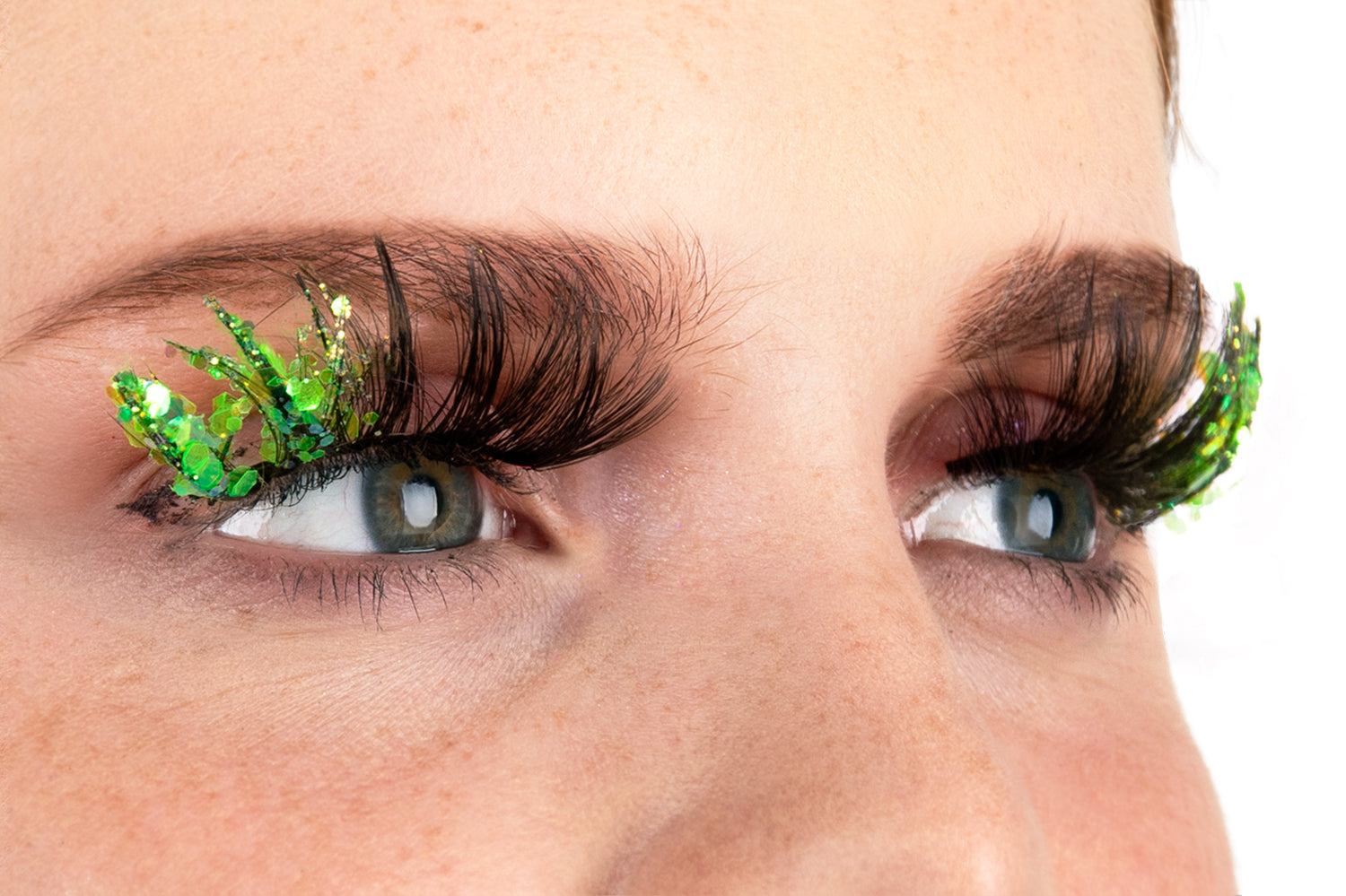 PXP Emerald Fluoriserende glitter wimpers Barranquilla stijl