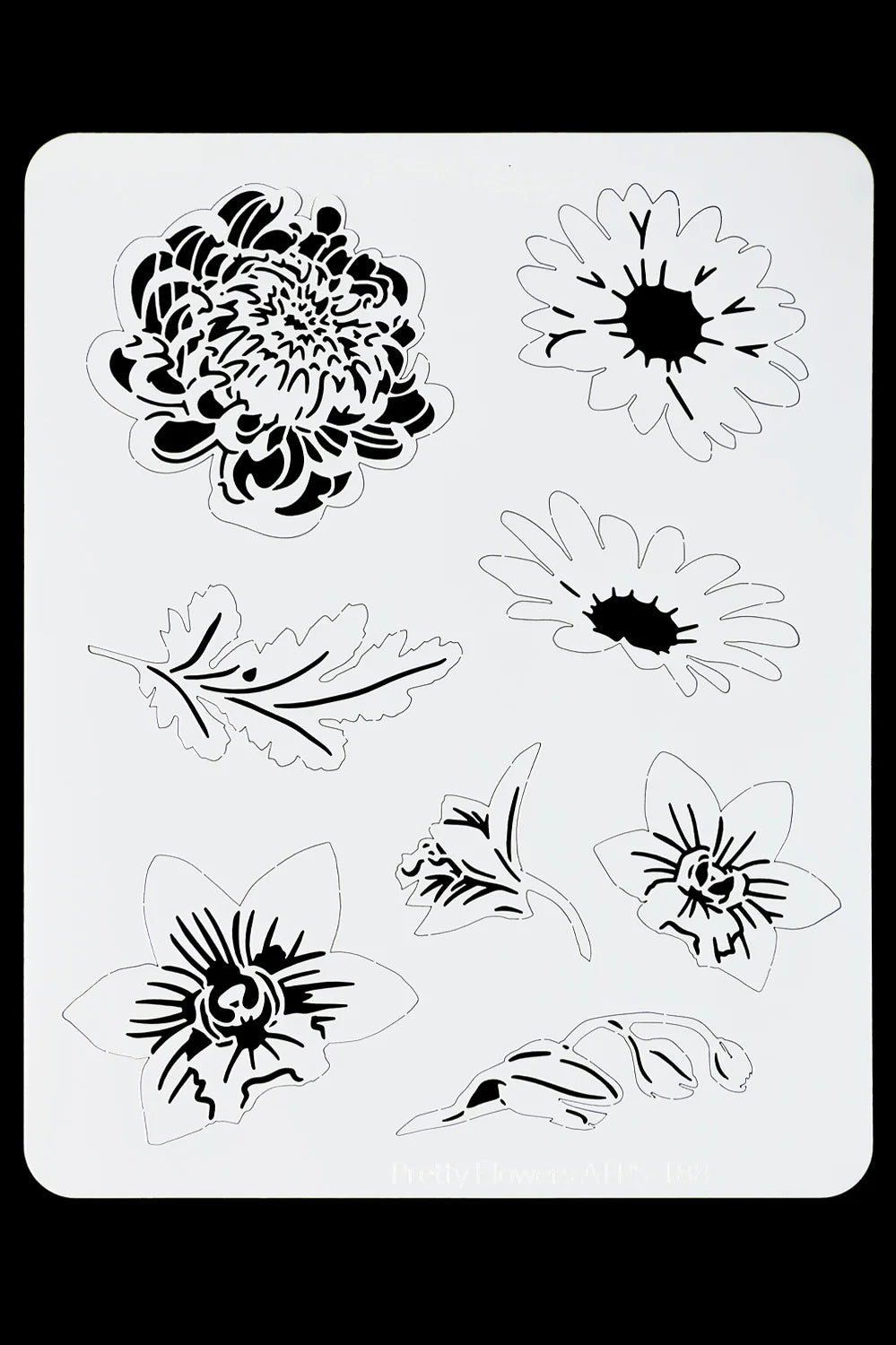 TattooPro Pretty Flowers Airbrush stencil