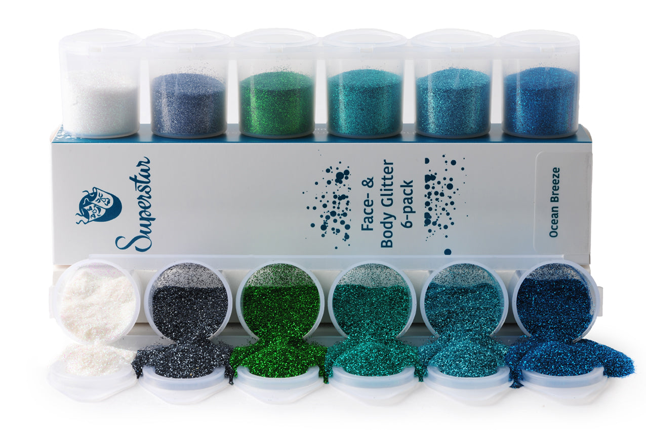 Ocean Breeze Fine Glitter Mix 6-pack 90 ml 98984
