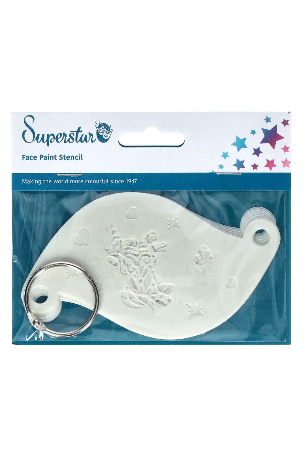 Face paint stencil Superstar Set 11 pcs with ring set 2
77081