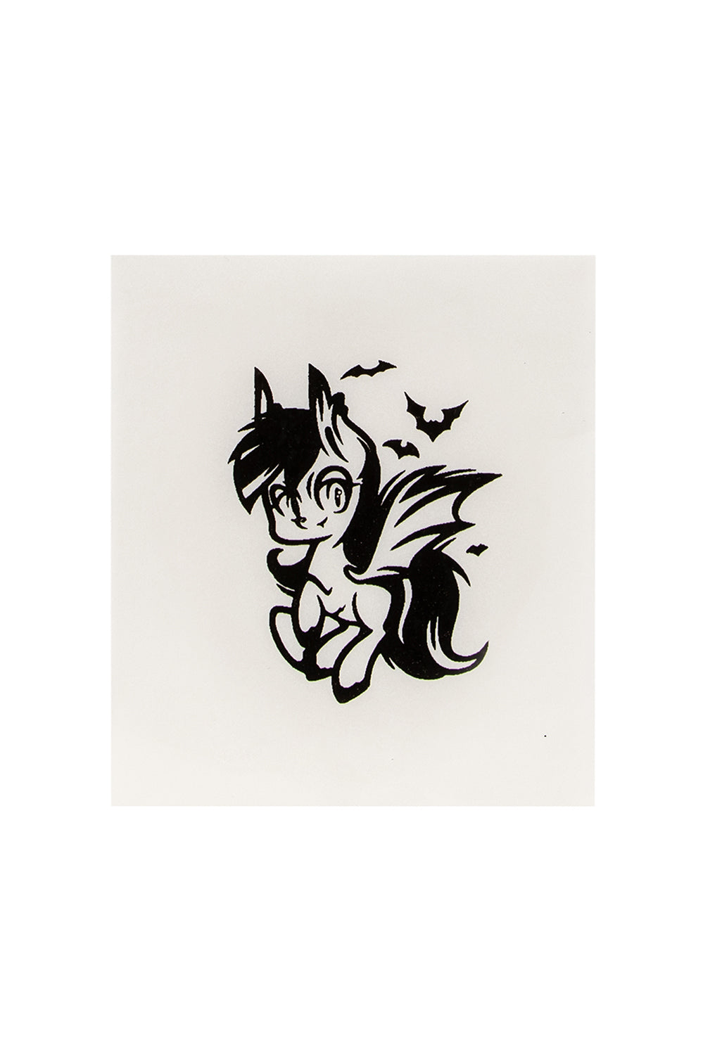 Quick Tattoo Glittersjabloon Halloween Pony