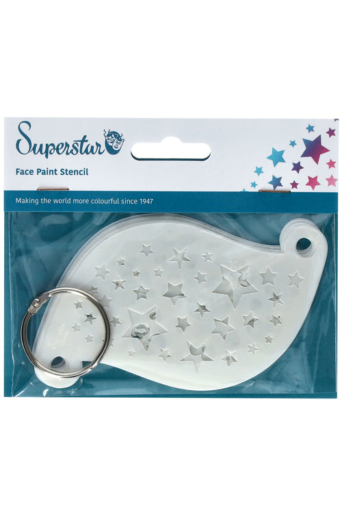 Face paint stencil Superstar Set 11 pcs with ring 77080