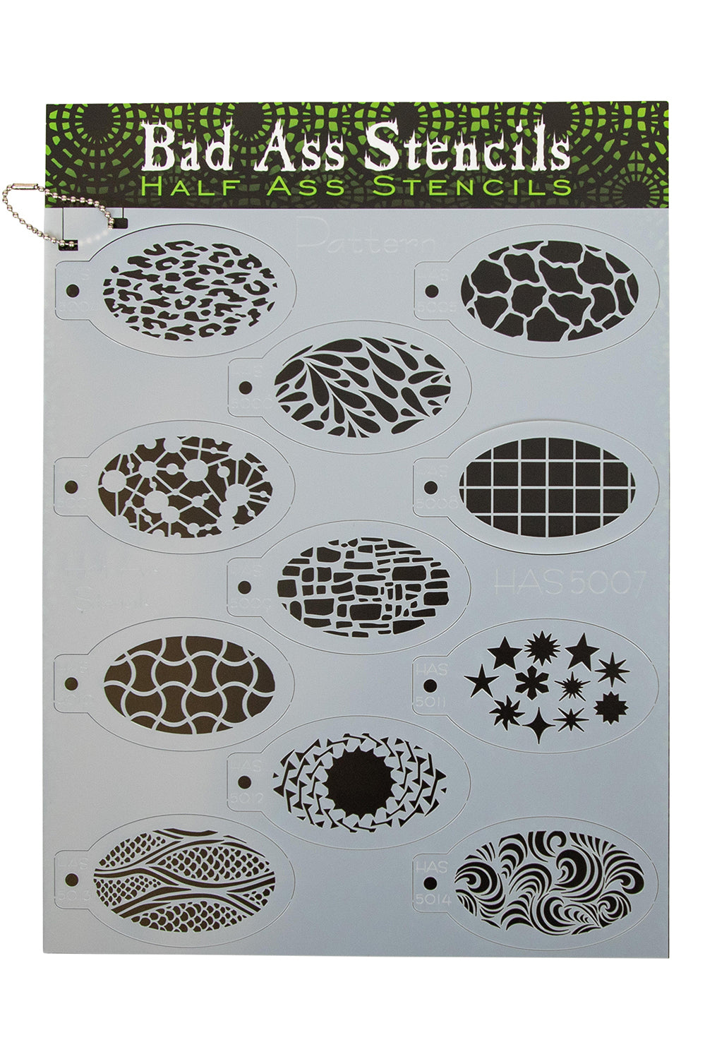 Bad Ass Half Ass stencil Pattern