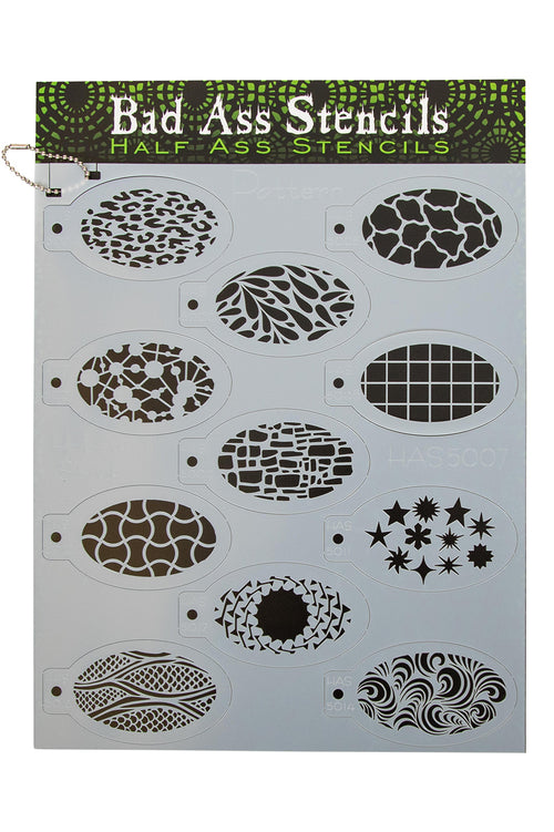 Bad Ass Half Ass stencil Pattern