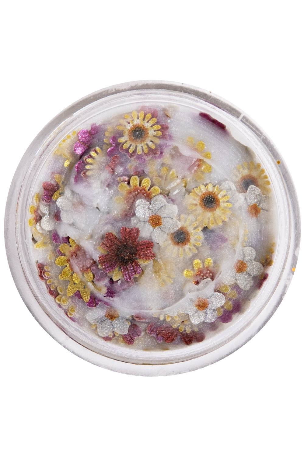 PXP pressed chunky flowers red/yellow mix cream 10 ml
