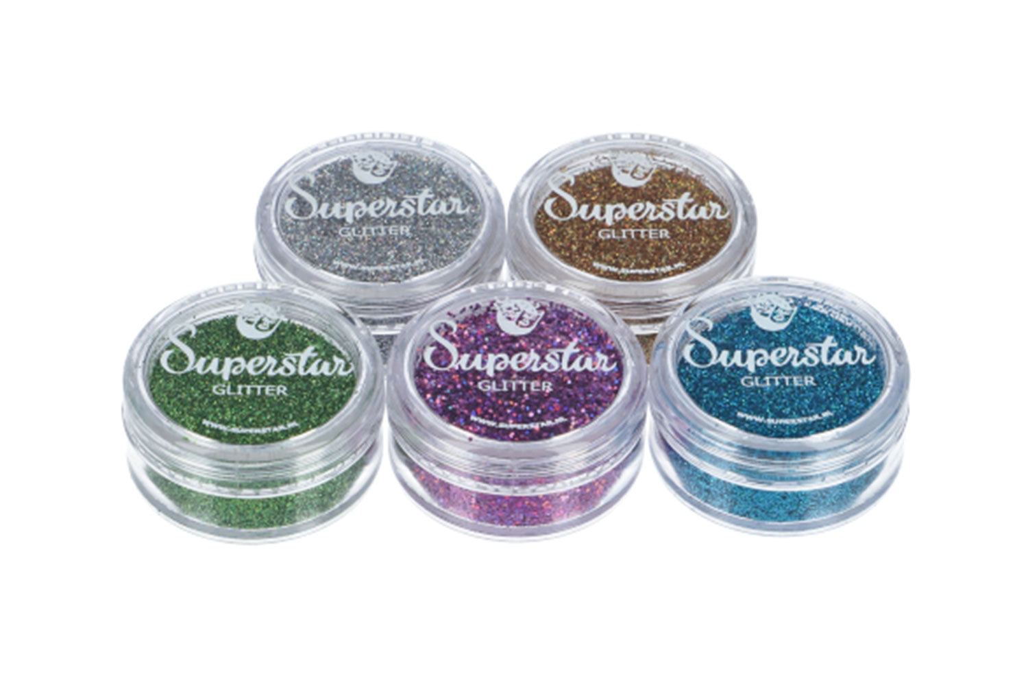 Basic glitterset for glitter tattoo 5 x 5 ml  (98803) laser