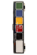 PXP palet essential colours 5 x 3 and 1 x 6 gram with a brush size 2.