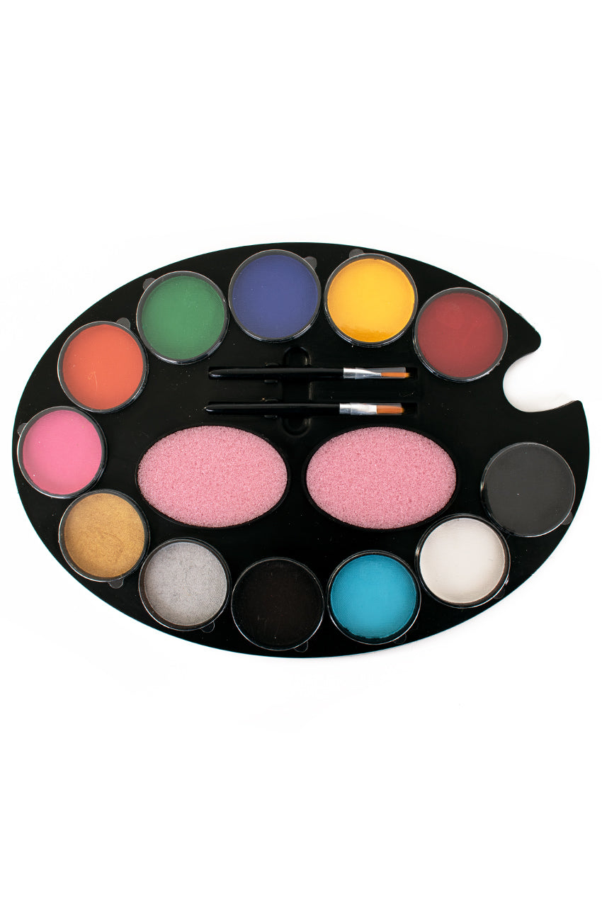 PXP palet basic 12 x 4 gram with 2 sponges and 2 pencils