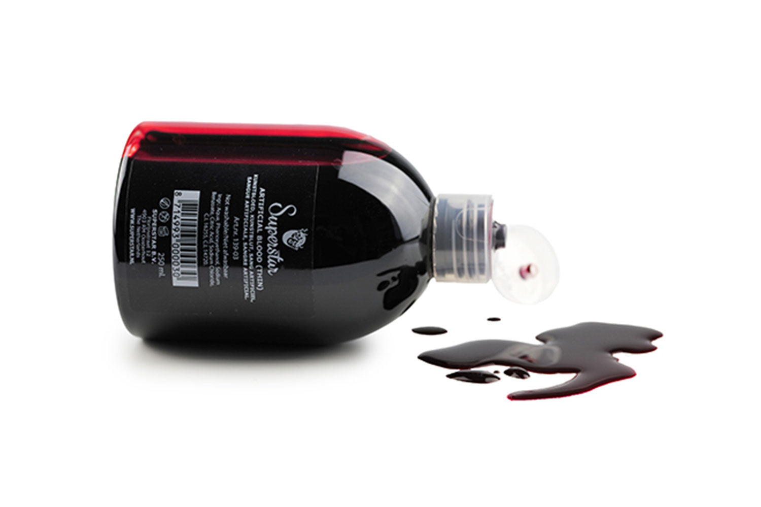 Kunstbloed helder dun in flacon 250 ml 
139-03