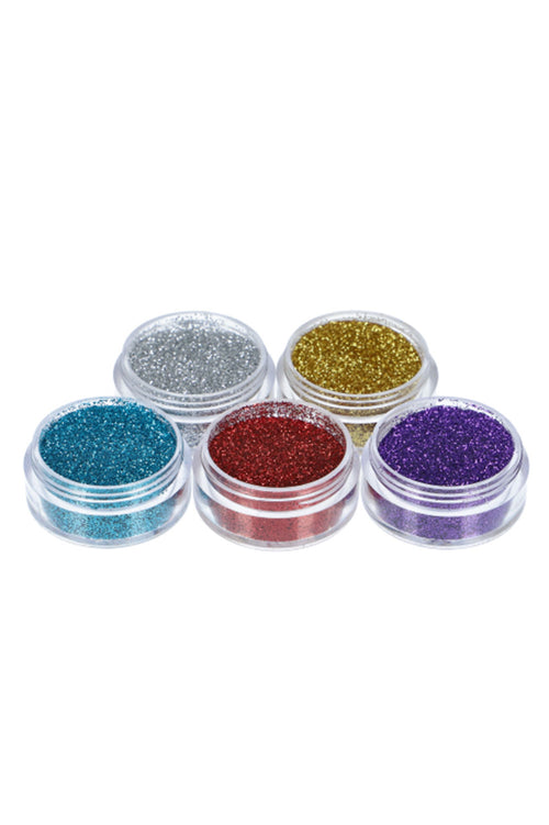 Basic glitterset for glitter tattoo 5 x 5 ml  (98801)