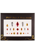 PXP Face & Body Jewel Diamonds in Red, Silver and Gold